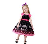 Generico Déguisement Halloween Bébé Fille Carnevale e Feste Costume da Regina di Deguisement Bebe Vestito Bambina Jupe Plissée Mi Longue Enfants per Bambine 3 Mesi 12 Anni