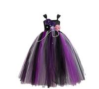 Generico Déguisement Halloween Bébé Fille,Carnevale e Feste Ragazza Costume Gotico Mercoledi Mon Premier Bebe Fille Jupe Bretelles per carnevale vestire festa