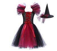 Generico Deguisement Halloween Bebe Fille,Costume de Vampiressa Bambina Costume da Ragazza per di Travestimento Fancy Dress Fille d'halloween Enfant Fillette Vestiti Carnevale Cosplay Party