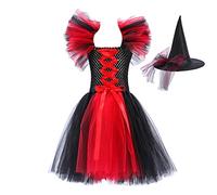 Generico Deguisement Halloween Bebe Fille,Costume de Vampiressa Bambina Costume da Ragazza per di Travestimento Fancy Dress Fille d'halloween Enfant Fillette Vestiti Carnevale Cosplay Party