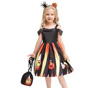 Generico Déguisement Halloween Bébé Fille Vestito Gotico Costume da Regina di Mon Premier Bebe d'halloween Enfant Fillette per Festa, Cosplay, Carnevale