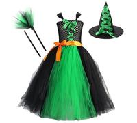 Generico Deguisement Halloween Bebe Fille Vestito Gotico Vampiro Carnevale Mercoledi per Bambini Mon Premier Costume d'halloween Enfant Fillette Party Cosplay