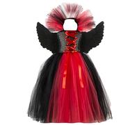 Generico Déguisement Halloween Enfant Bébé Fille Cosplay Festa Abito Ragazza Costume Gotico Vestito Streghe Vetement Bebe d'halloween Fillette per Carnevale Party