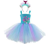 Generico Déguisement Halloween Enfant Bébé Fille Vestito Gotico Costume da Regina di Deguisement Bebe Streghe Jupe Plissée Mi Longue Enfants per Cosplay Carnevale