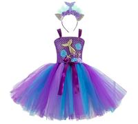 Generico Déguisement Halloween Enfant Bébé Fille Vestito Gotico Costume da Regina di Deguisement Bebe Streghe Jupe Plissée Mi Longue Enfants per Cosplay Carnevale