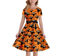 Generico Déguisement Halloween Enfant Bébé Fille Vestito per Ragazza Costume da Regina di Vetement Bebe Bambina Jupe Plissée Mi Longue Enfants Bambine 3 Mesi 12 Anni