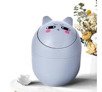Genérico della spazzatura mini gatto,Lovely Cat Mini della spazzatura - contenitore con coperchio per scuotere, secchio che blocca l'odore per comodino, scrivania