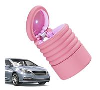 Generico Della Spazzatura Per Auto - Della Spazatura Pieghevole In Silicone Da 10,5 * 7,5 Cm / 4,13 * 2,95 Pollici Con Coperchio, Contenitore Per La Spazzatura Con Grande Capacità, Conte