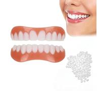 Generico Denti Finti da Applicare da Soli Faccette Dentali Universali Superiore E Inferiore Provvisoria Denti Finti di Denti Cattivi Denti Imperfetti,1 Pair