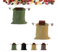 Generico Derivemids Foraging Bag, Handmade Cowhide Canvas Bags, Storage Folding Bag for Travel Camping Hiking (Match 3)