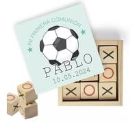 Genérico Deseografico - Set di 10 set personalizzati: tre a strisce in legno per compleanno, dettaglio comunione, regalo di matrimonio, battesimo e tutti i tipi di eventi. Regalo personalizzato.