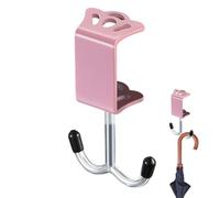 Generico Desk Bag Hanger, Headphone Holder With Double Iron Hooks, Under Desk Clamp Mount, Adjustable Thickness Organizer For Bags And Accessories, Space Saving Hook For Bathroom Kitchen