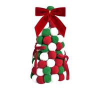 Generico Desk Christmas Tree - Handmade Vintage Centerpiece | Small Desktop Christmas Trees with Bow Decoration, Festive Holiday Tree for Bedroom Offices Dorm Kitchen Bathroom Classroom Garden