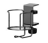 Generico Desk Cup Holder, 2-in-1 Anti-Spill Hooked Iron Holder for Coffee Cups, Drinks, and Mugs, Suitable for Chair, Couch, Bed, Car, Boat, Office, Home