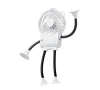 Generico Desk Fan 3-Speed Robot Shape Suction Cup Wind Blower