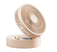 Generico Desk-Fan, Foldable Table-Fan, USB Rechargeable-Fan with LED Light