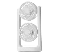 Generico Desk Fan, Personal Usb Ventilator, Double Design Fan, Adjustable 3-Speed Cooling, Portable Air Circulator, Ideal for Rv, Kitchen, Workshop, Bathroom, Dorm, and Tent