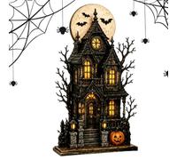 Generico Desk Halloween Sign Haunted House Pumpkin Ghost Ornament