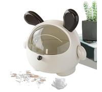 Generico Desk Trash Can - ABS 9.53x9.06 Inch | Tabletop Small Trash, Cute Bedroom Trašh Can With Cartoon Animal Design, Multi-Functional | Dustbin Trašh Bin Storage For Desktop Bathroom