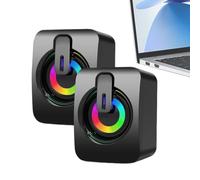 Generico Desk Wireed Speakers Plug Play Wired Mini Speakers | 1 Pair for TV, MP3, Laptop, Popular Classical Movie Music, Family Gathering, Film Watching, Playing, TV Stand, Computer