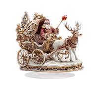 Generico Desktop Christmas Decor - Babbo Natale Renna 2D Ornamento da Tavolo Acrilico | Proprietto Atmosfera per Vacanze di Design Leggero per La Camera da Letto Raccolta Familiari per La Famiglia