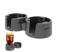 Generico Desktop Cup Holder, 23x11.3x5.4cm Sturdy Spill-Proof Adhesive Double Drink Coaster | Efficient Smooth Flat Desk Coaster, Non-Tipping Beverage Stand For Living Room, Workplace, Home