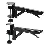 Generico Desktop Extension Brackets - No-Punch Mounting System, Foldable Hand Rest, Adjustable Support Plate Stand | Ergonomic Comfort Area Expansion, Accessory for Home Study Sewing Tabletop