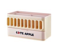 Generico Desktop Storage Box - 24.5x14x15cm Multifunctional Container | Tabletop Storage & Organization | Adaptable For Dorm Desk School Organization Home Daily Work Workplace Study