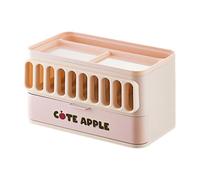 Generico Desktop Storage Box, Versatile Non Slip Bin, 24.5x14x15cm Cosmetics Storage Box, All-Purpose For Dorm Desk School Organization Home Daily Work Workplace Study