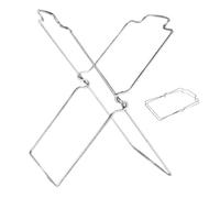 Generico Desktop Trash Holder, Metal Garbage Bag Frame Stand, Portable Counter Top Organizer, Space-Saving Trash Bag Bracket for Kitchen, Offices and Camping, 6.69x6.69x8.54 Inches