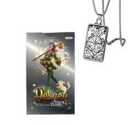 Generico Desney Tarot Deck - 12x7cm, inglese, per principianti, comprese le carte dei tarocchi e la collana dei tarocchi