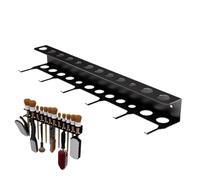 Generico Detailing Brush Wall Mount - Heavy-Duty Anti-Slip Hanger with Hooks | Garage and Workshop Organizer for Car Wash Supplies, Tools, Screwdrivers, Brushes, Home Storage Rack