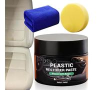 Generico Detergente Interni Vettura | Kit Detailing Auto 50g Lunga Durata,Kit Ripara per Plastiche | per Vernice Paraurti e Cerchi Dettagliatura Manutenzione e Rinnovo