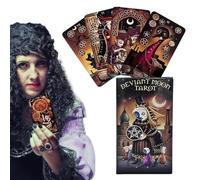 Generico Deviant Moon Tarot Deck With Guidebook For Beginners - Surreal Divination Cards For Intuitive Reading | Party Entertainment & Board Games, Unique Hidden Message Fate Fortune Telling Gift