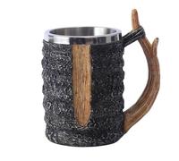 Genérico di birra in resina - Versatile tazza cubo decorativo fatto Whisky | Tazza di birra riutilizzabile | Bicchiere di vino decorativo manico | Bicchiere di vino vintage fatto a mano | Ramo