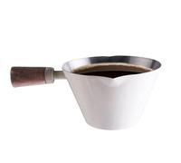 Genérico di cibo per di caffè, 90 ml di tazze di misurazione in metallo, di caffè | Contenitori di dosaggio con maniglie in legno, in legno di noce il
