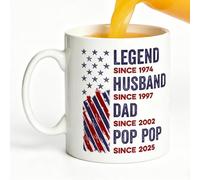 Generico di compleanno - da caffè in ceramica da 330 ml | Bicchieri da 11 once per papà, marito, nonno | Regalo per la festa del papà, festa in casa, ufficio | da latte in porcellana di alta