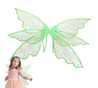 Generico di fata glitterate per donne e adulti di farfalla scintillanti Accessorio per costume per feste di carnevale e cosplay di Halloween | di fata decorative con elastici effetto glitter e