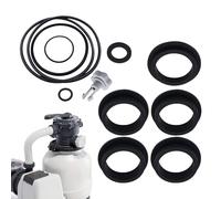 Generico di Filtro a Sabbia della Piscina-Kit di Lavatrice per Guarnizione della Piscina ABS da 12 Pezzi | Set di Sostituzione del Filtro di Sabbia Completo | Raccolta di del Filtro della Piscina p
