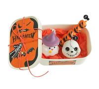 Generico di Halloween - 17.3x12x6.6cm LED Spooky LED Flameless Set con Telecomando | per Pilastri Neri Gotici Tremoli, Decorazioni per La Casa Infestata, A Batteria Che Faceva Paura delle Decor