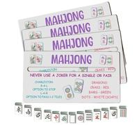 Generico di linee per carte mahjong Calibro In Legno 4 Pezzi Per | Guida alle linee per carte mahjong per Viaggi, Feste Natalizie, Giocatori, Competizioni, , Principianti