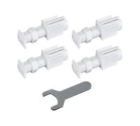 Genérico di Ricambio per Tende Verticali: Set di Rulli A Testa Cieca in PC da 9,3 Cm, Confezione di 5 Componenti Persiane per Persiane, Codice di Installazione di Persiane