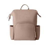 Generico Diaper Changing Backpack - PU Leather 20L Waterproof Diaper Bag