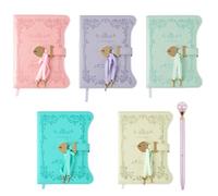 Generico Diario con serratura,Aggiungi una penna， formato B6, in pelle PU, con lucchetto e chiave, 360 pagine, diario segreto, diario carino per donne e ragazze (1, 200 * 150MM)