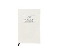 Generico Diario della gratitudine con copertina in lino e carta spessa, formato A5, quaderno aziendale(Beige)