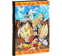 generico Diario Scuola Ufficiale Dragon Ball, Diario 12 Mesi Ideale per la Scuola Elementare, con Copertina Imbottita e 320 Pagine Interne Stampate a Colori, 13 x 17,8H - penna colorata omaggio