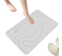 Generico Diatomeenerde Badematte - Weiche Schlamm Badematte Schnelltrocknend | Waschbarer Türvorleger Indoor | Rutschfeste Bodenmatte für Bad Eingang Wohnzimmer Zuhause