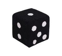 Generico Dice Footstool, Small Square Ottoman Seat, 7.87x7.x7.87 inches Soft Washable Foot Stool for Living Room, Entryway, Shoe Changing, Bedroom, Nursery Compact Sitting Cube