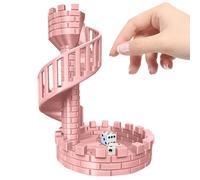 Generico Dice Tower - Desktop Castle Rolling Structure Display, Ancient Roman Theme Tabletop Ornament with Enclosed Drop Path Control, Randomized Roll Management Feature, Ideal for Board Game