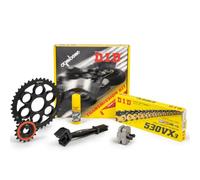 Generico DID Kit Trasmissione Completo con Catena 530VX3, Corona e Pignone per Benelli 502 C 500, 2019-2022